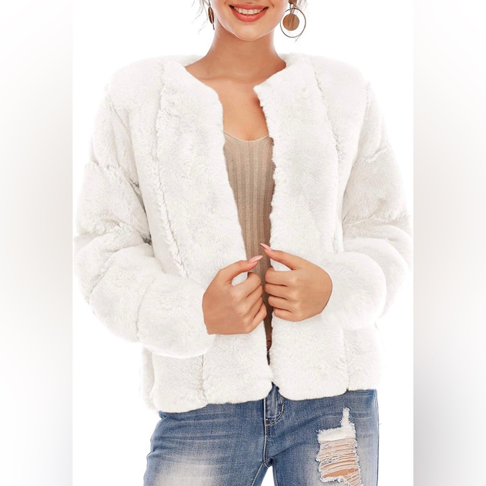 Faux fur coat